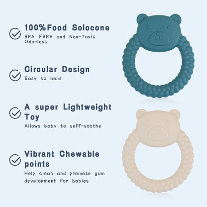 Baby Silicone Bear Teether Toy