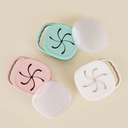 Portable Baby Silicone Snack Cup Box