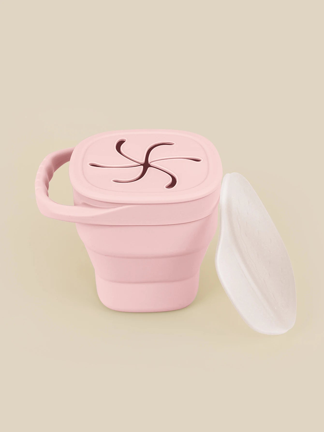 Portable Baby Silicone Snack Cup Box