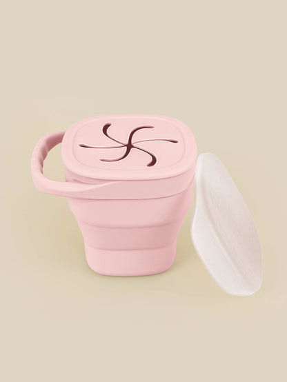 Portable Baby Silicone Snack Cup Box