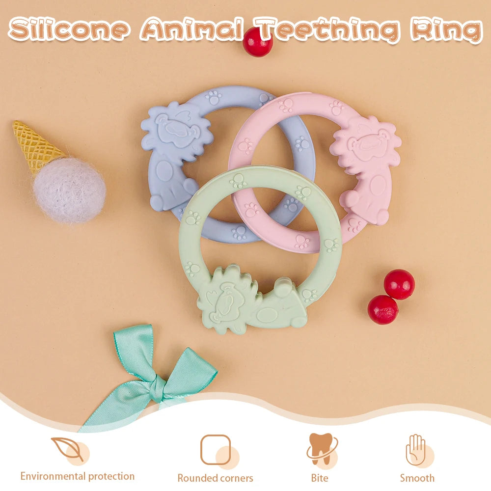 Baby Silicone Teething Ring Bracelet Toy