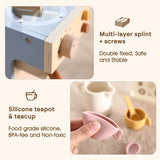 Wooden Kitchen Pretend Play Toy Coffee Machine for Kids