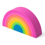 Silicone Rainbow Stacker Montessori Puzzle Toy for Kids