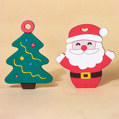 Baby Christmas Silicone Teether Gloves and Stick