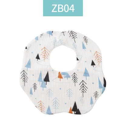 Crepe Cotton Muslin Baby Feeding Bib and Burp Cloth