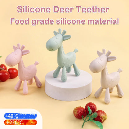 Baby Silicone Teether Cute Deer Design