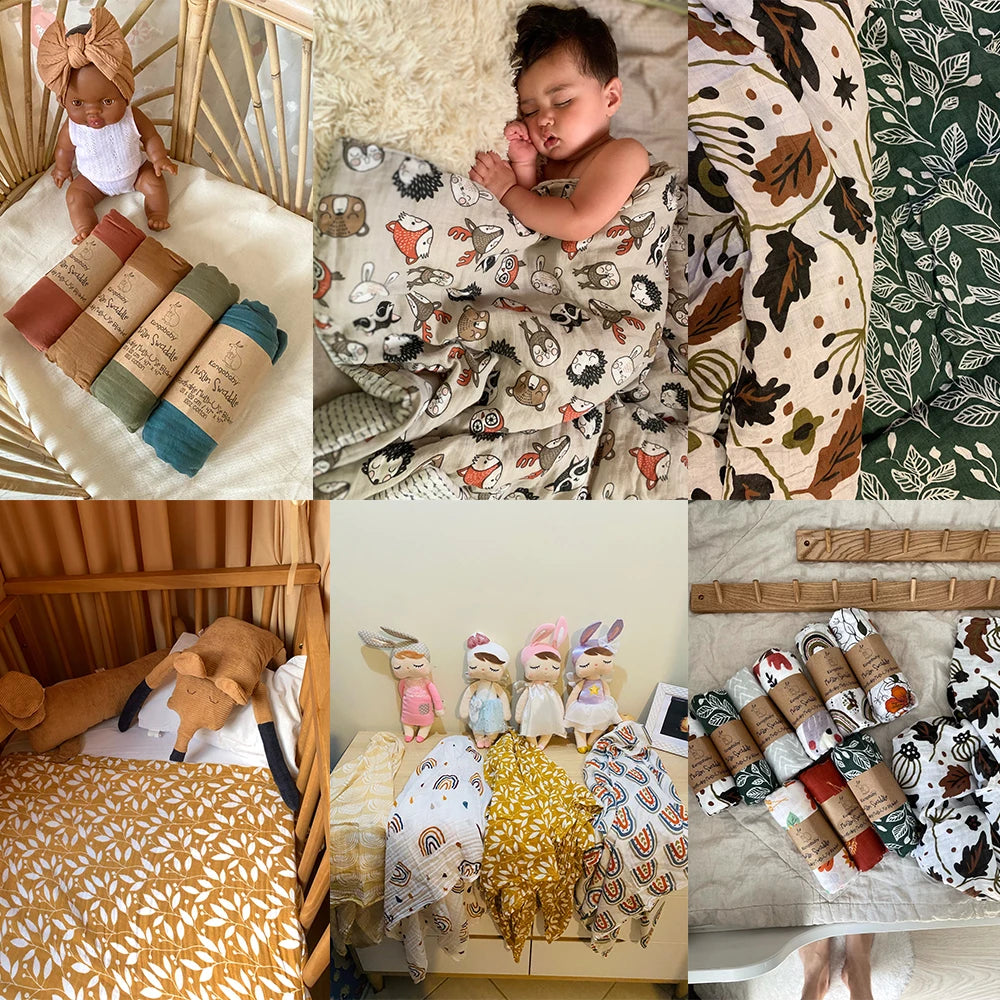 All Season Muslin Swaddle Multi Design Infant Quilt