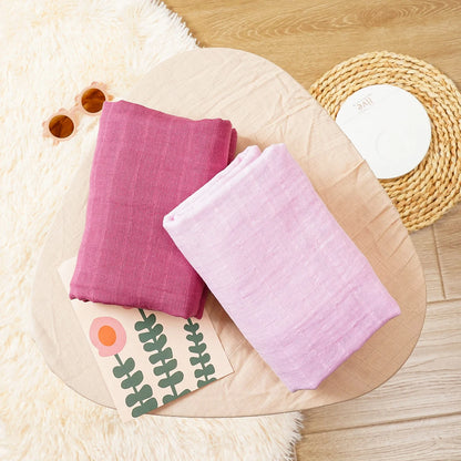 Baby Muslin Swaddle Set Breathable Cotton Blankets