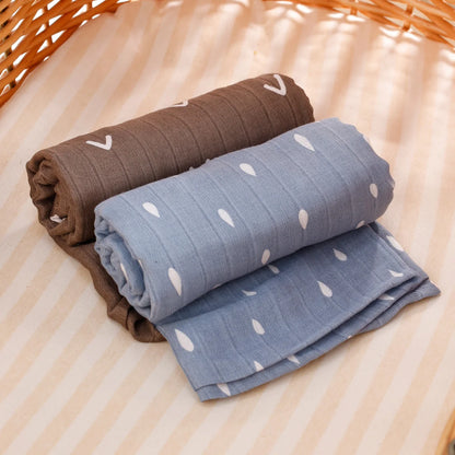 Bamboo Cotton Muslin Baby Swaddle Blanket Quilt