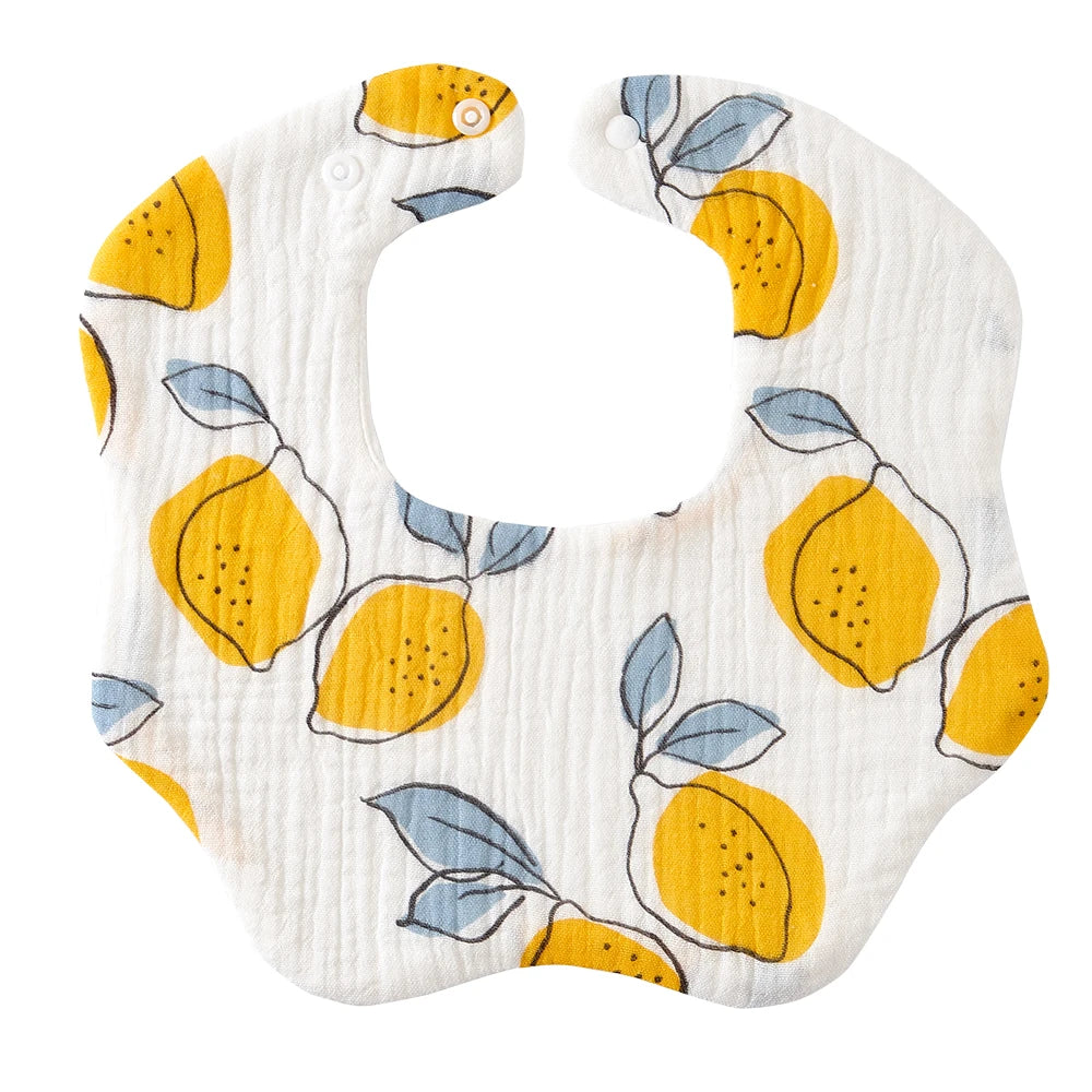 Crepe Cotton Muslin Baby Feeding Bib and Burp Cloth