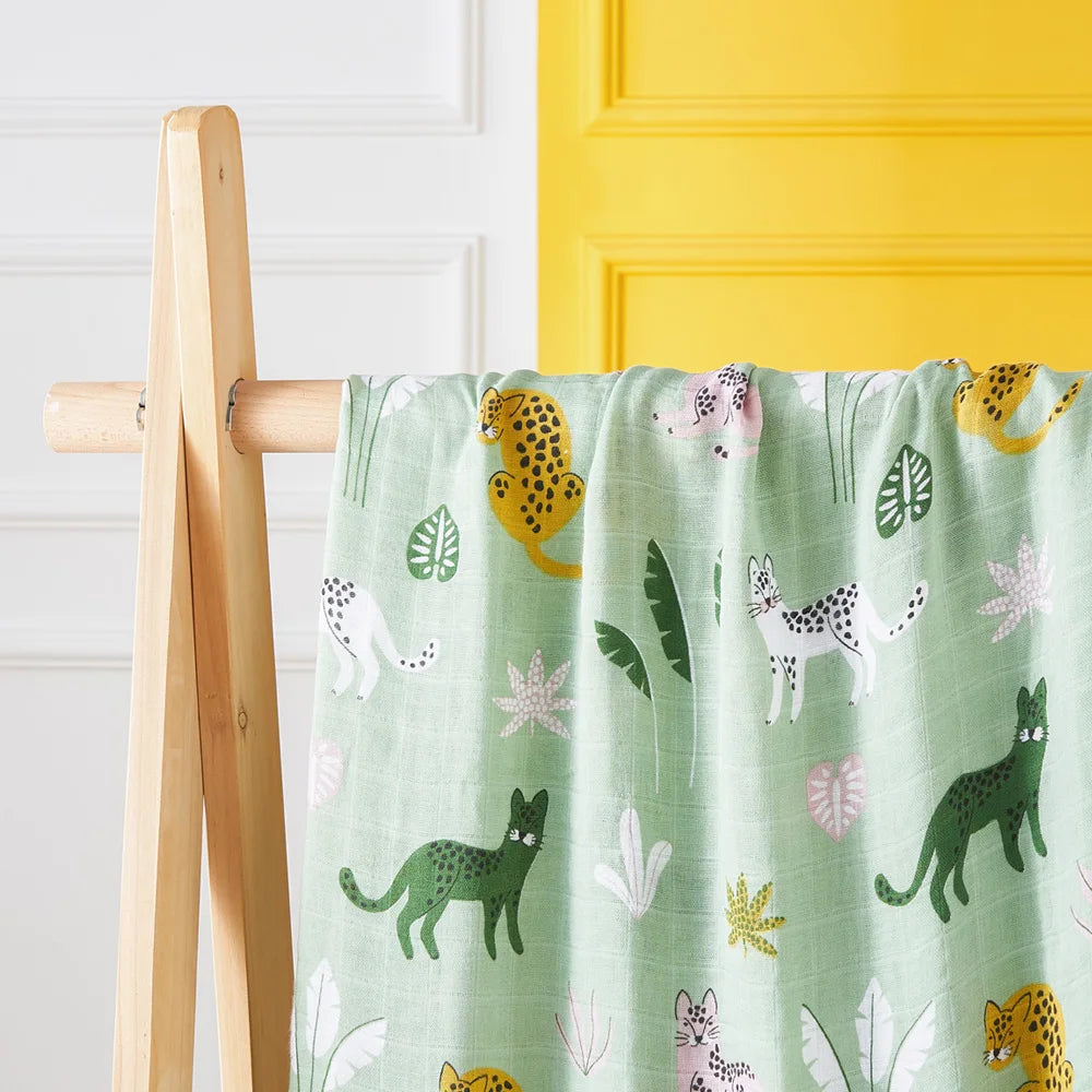 Bamboo Cotton Muslin Swaddle Nursing Cover Baby Wrap