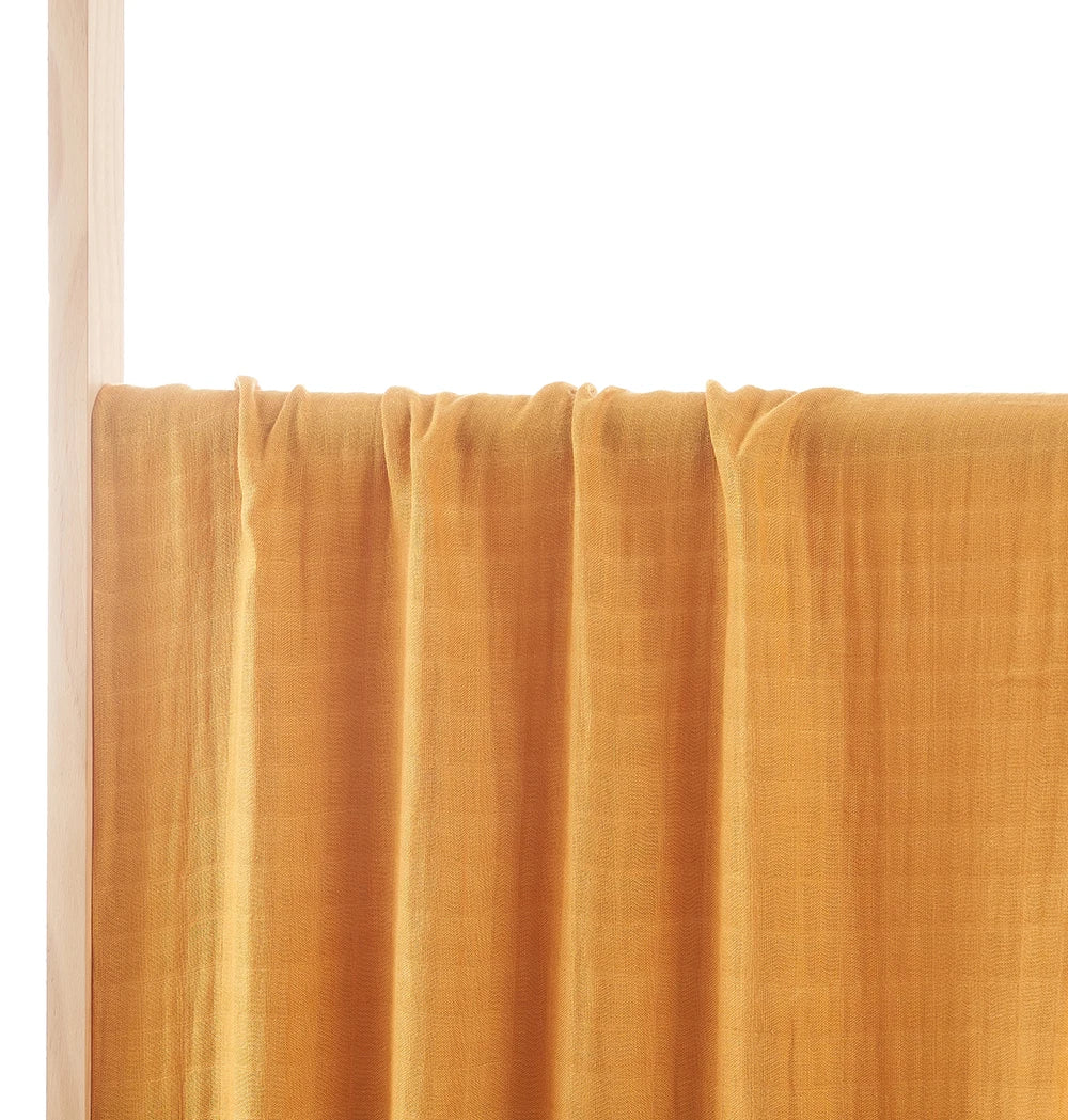 Solid Color Bamboo Cotton Muslin Baby Swaddle Blanket