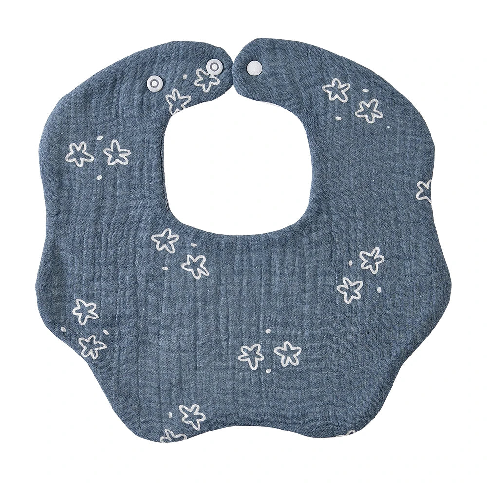 Crepe Cotton Muslin Baby Feeding Bib and Burp Cloth