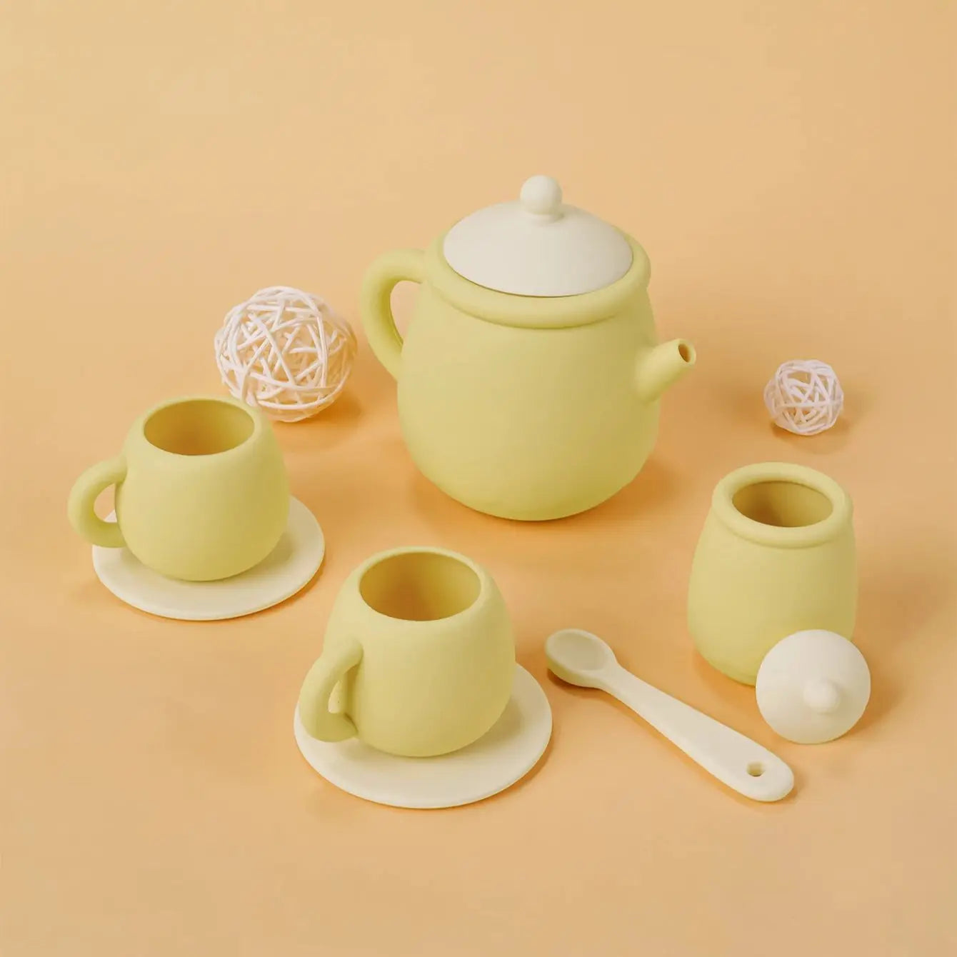 Montessori Wooden Tea Set Pretend Play Kitchen Toys