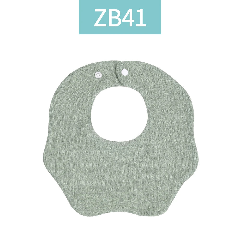 Crepe Cotton Muslin Baby Feeding Bib and Burp Cloth