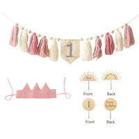 4Pc Pink Tassel