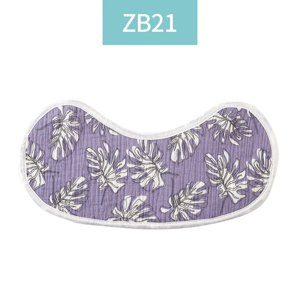 Breathable Cotton Muslin Baby Bib and Burp Cloth