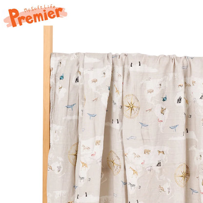 High Density Digital Print Muslin Swaddle Blanket