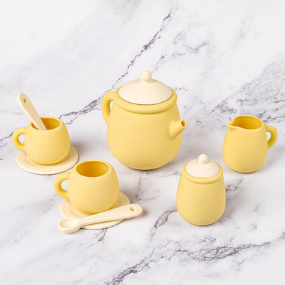 Montessori Wooden Tea Set Pretend Play Kitchen Toys