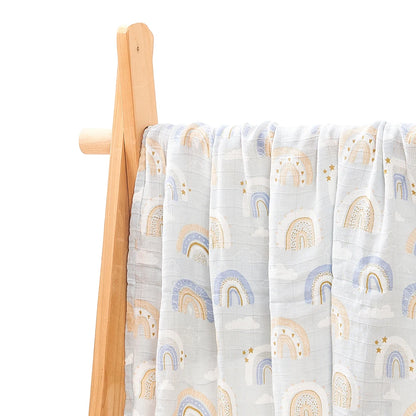 Bamboo Cotton Muslin Swaddle Nursing Cover Baby Wrap