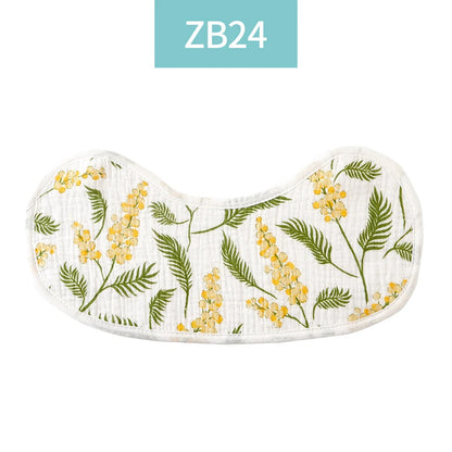 Breathable Cotton Muslin Baby Bib and Burp Cloth