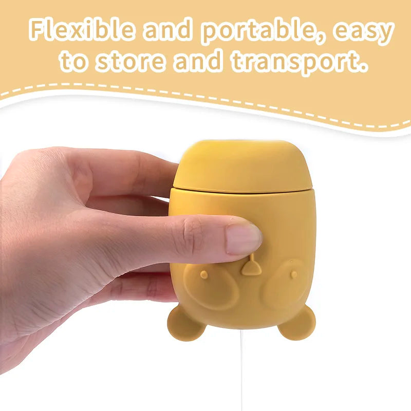 Cartoon Animal Silicone Bath Toys for Babies