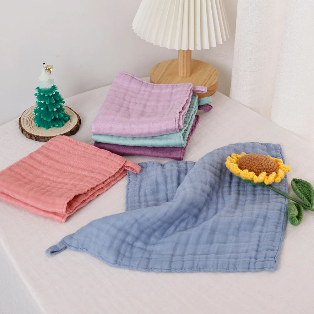 Bamboo Cotton Baby Muslin Towel and Burp Cloth Pack