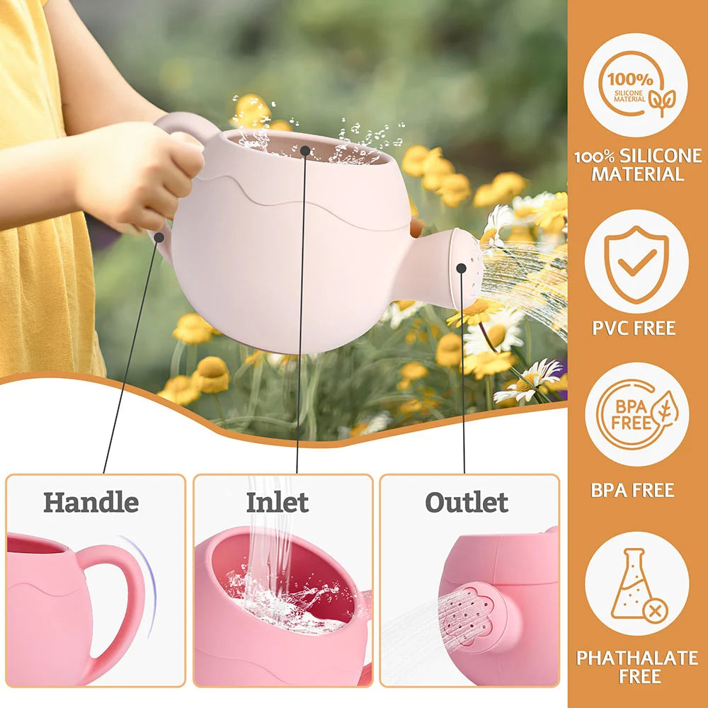 Silicone Beach Watering Pot Toy for Outdoor Play