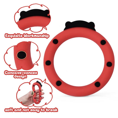Multicolor Silicone Teething Ring for Infants