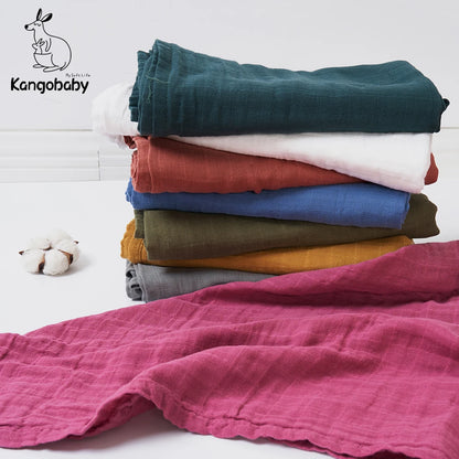 Plain Color Multi Functional Muslin Swaddle Blanket