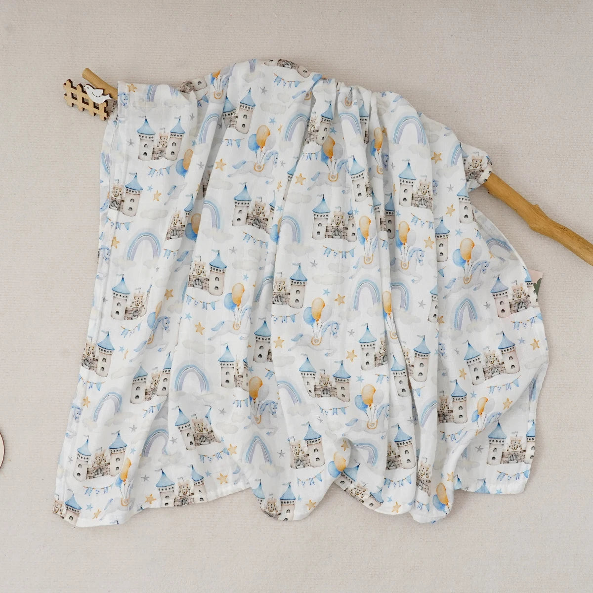 Digital Print Muslin Swaddle Blanket Gift Box