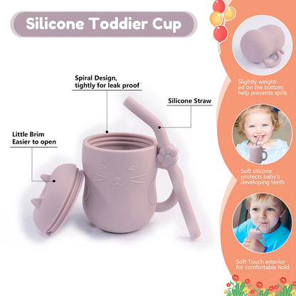 Baby Silicone Training Cup with Handle