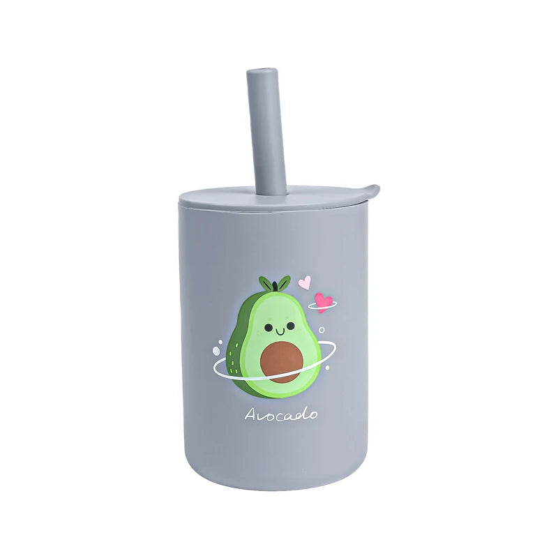 Silicone Baby Sippy Cup with Lid Leakproof Drinking Cup