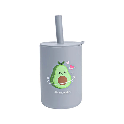 Silicone Baby Sippy Cup with Lid Leakproof Drinking Cup