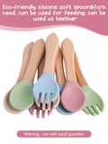 Colorful Baby Silicone Feeding Tableware Set