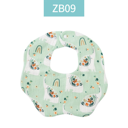 Crepe Cotton Muslin Baby Feeding Bib and Burp Cloth