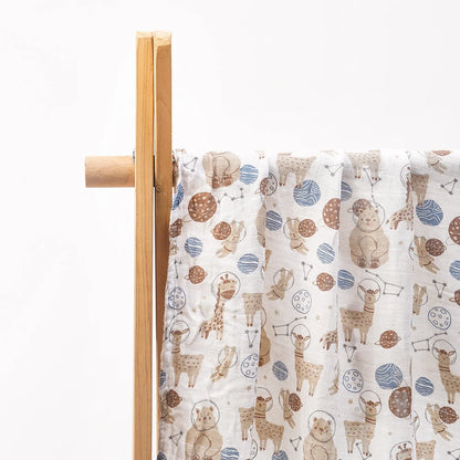 Bamboo Cotton Muslin Swaddle Nursing Cover Baby Wrap