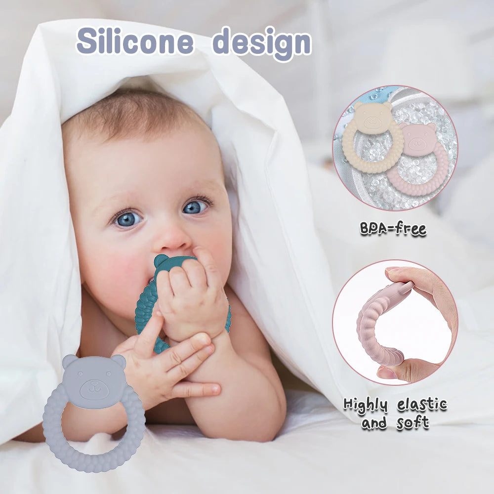 Baby Silicone Bear Teether Toy