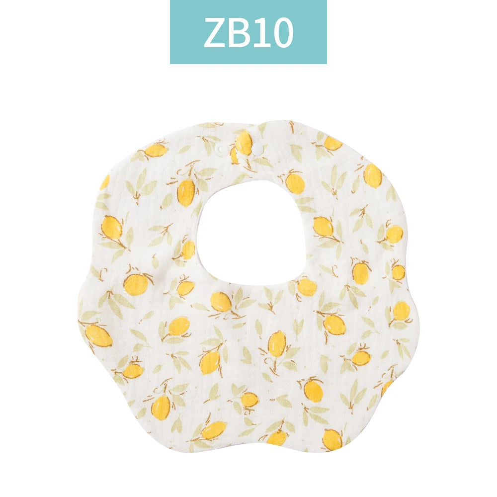 Crepe Cotton Muslin Baby Feeding Bib and Burp Cloth