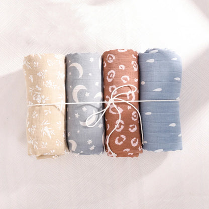 Multi Functional Muslin Swaddle Blanket Set for Newborn