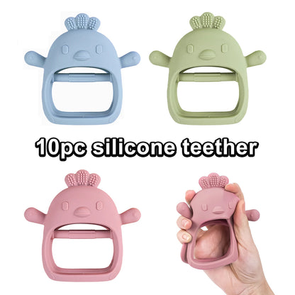 Silicone Chick Teething Gloves for Infants