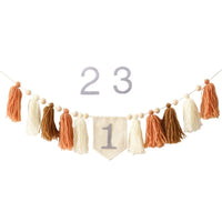 Brown Number Tassel