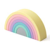 Silicone Rainbow Stacker Montessori Puzzle Toy for Kids