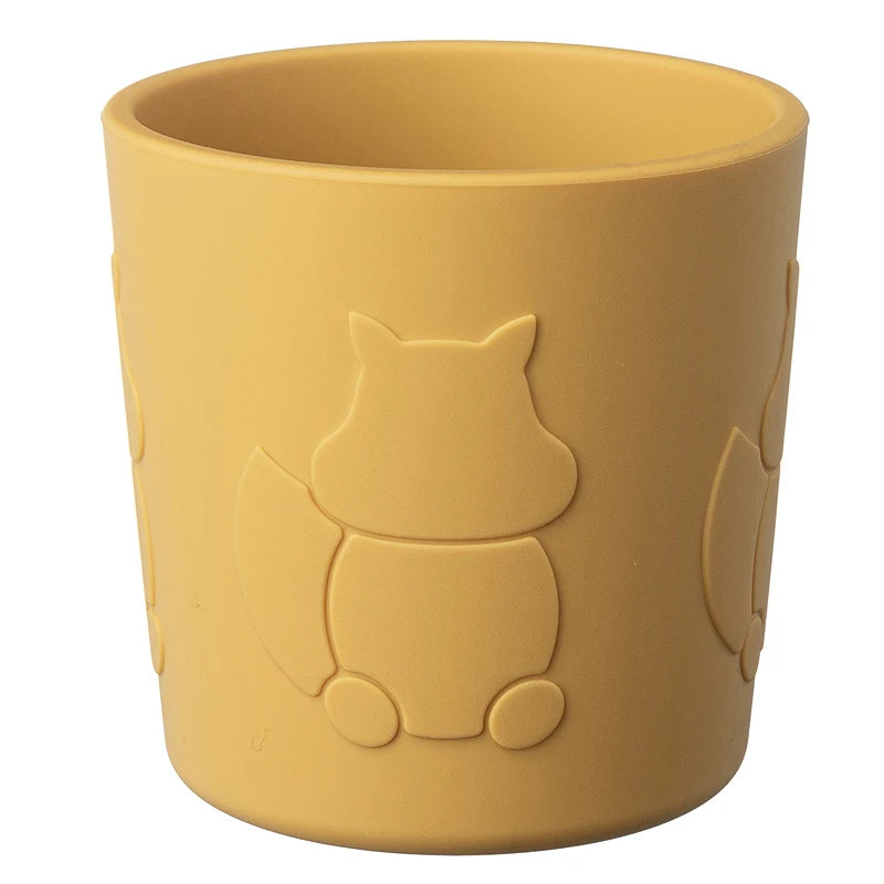 Silicone Baby Cup Cartoon Squirrel Leakproof Training Cup