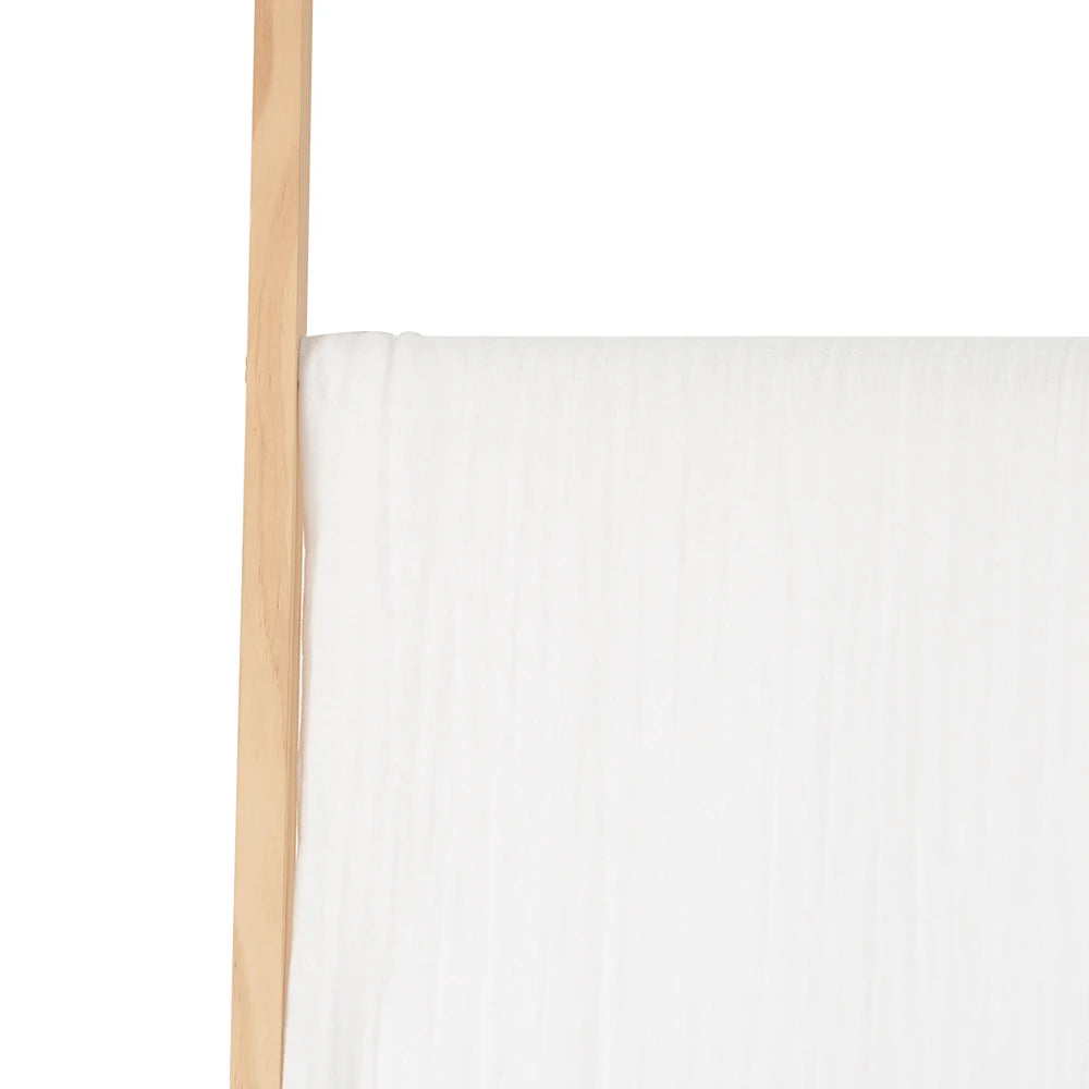 Plain White Muslin Baby Blanket Photo Background