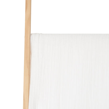Plain White Muslin Baby Blanket Photo Background