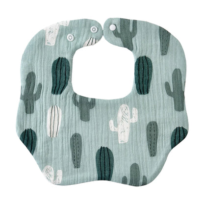 Crepe Cotton Muslin Baby Feeding Bib and Burp Cloth
