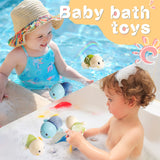 Turtle Bath Toys Clockwork Swimming Toys for Toddlers