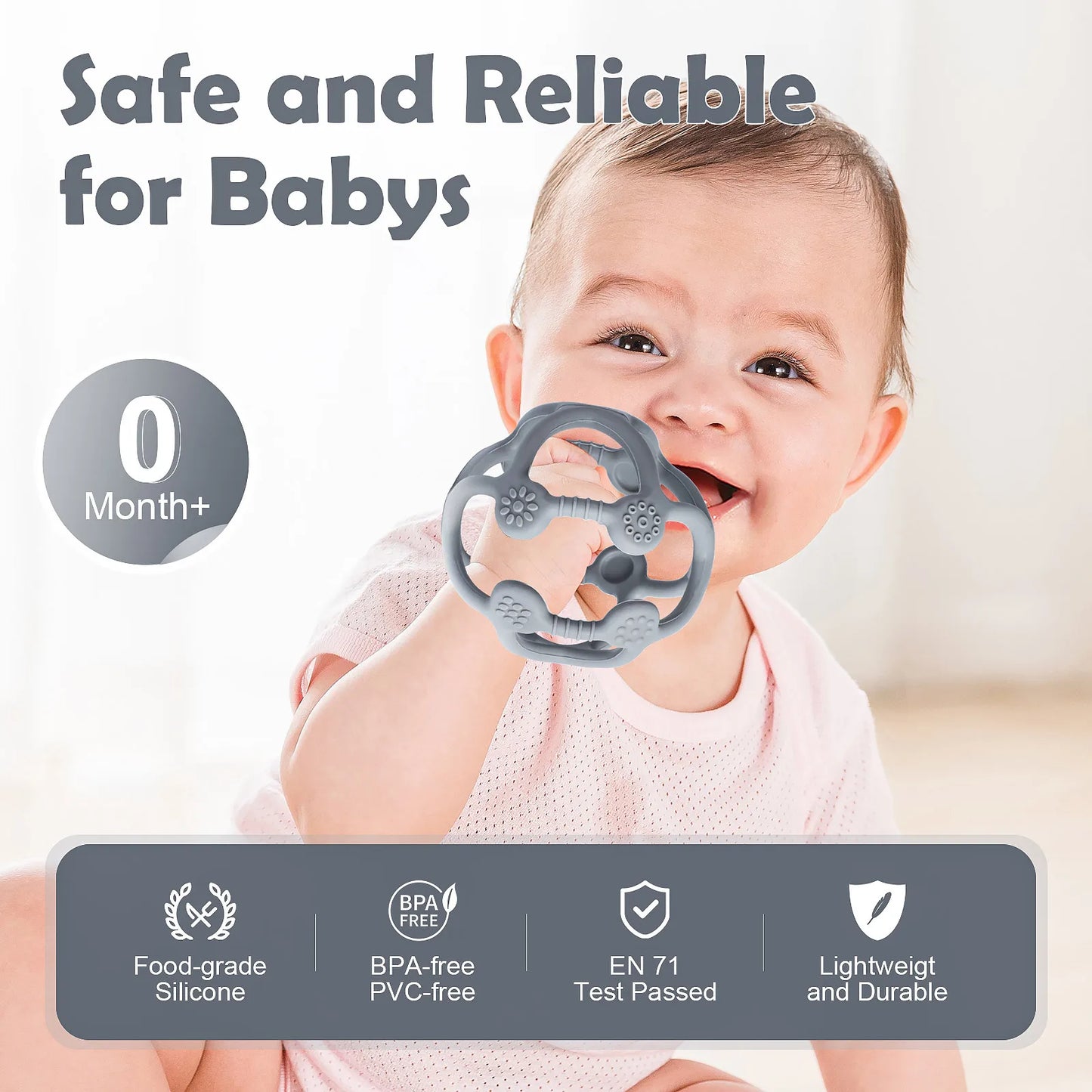 Silicone Baby Fidget Teether Toy