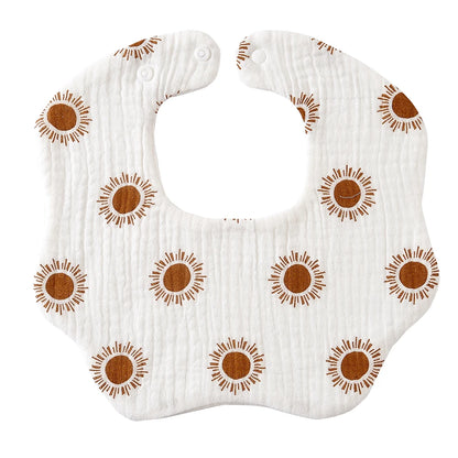 Crepe Cotton Muslin Baby Feeding Bib and Burp Cloth